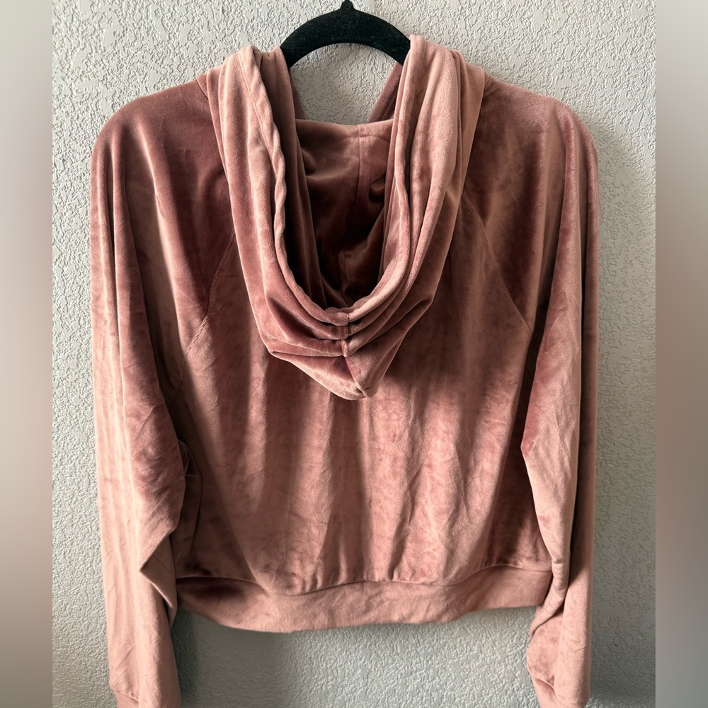 Victoria's Secret Blush Velour Zip-Up Hoodie - Picture 2 of 4